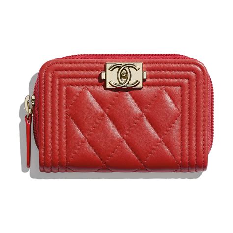 chanel red coin purse|zipped coin purse Chanel.